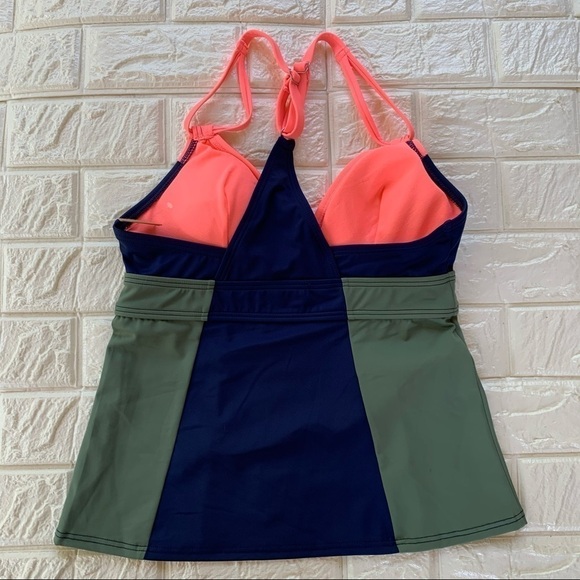 Title Nine Kuapapa Color Block Tankini Size S NWT - Picture 3 of 5